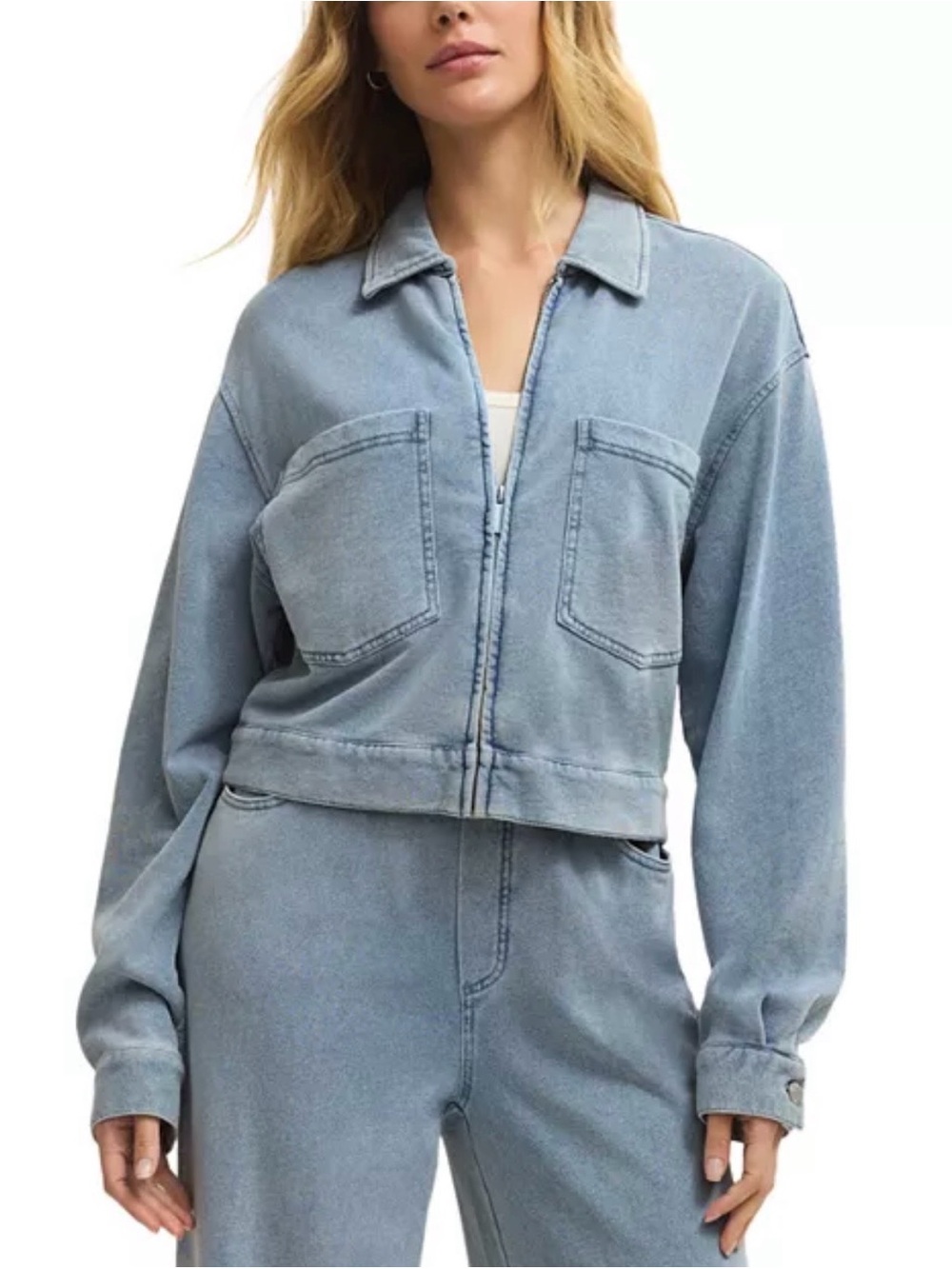 NWT Z SUPPLY Heritage Knit Denim Jacket